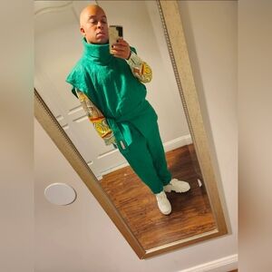 ORTTU Vibrant Green Textured Fabric